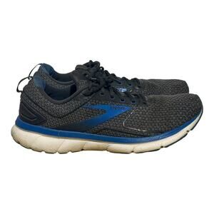 Brooks Transmit 3 Black Gray Blue Running Shoes Men’s Size 13 Stability Cushion